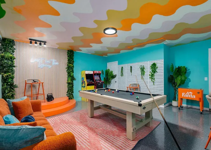 5 Mi To Beach Game Room With Karaoke Grill